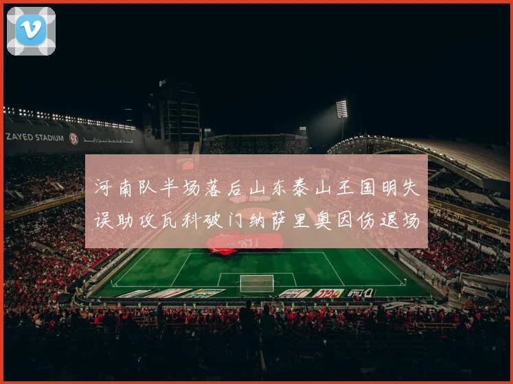 河南队半场落后山东泰山王国明失误助攻瓦科破门纳萨里奥因伤退场